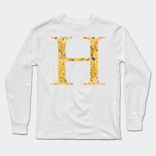 Eta Sorority Sunflower Sticker Long Sleeve T-Shirt